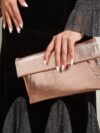 Women’s Sparkle Evening Clutch Purse with Shoulder Chain for Weddings & Events