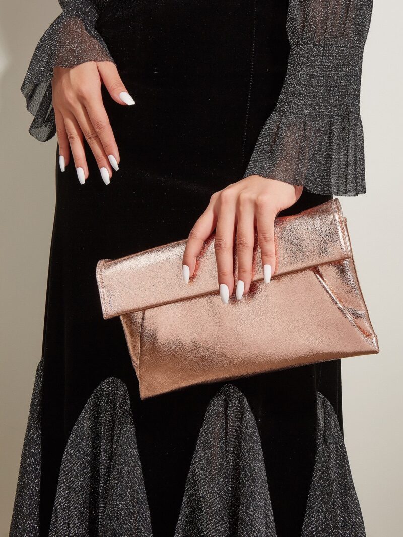 Women’s Sparkle Evening Clutch Purse with Shoulder Chain for Weddings & Events - Image 2