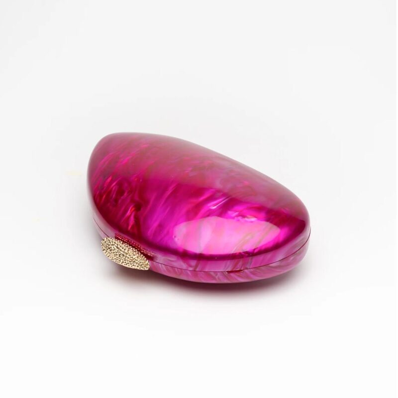 Marble Shell Acrylic Clutch - Image 4