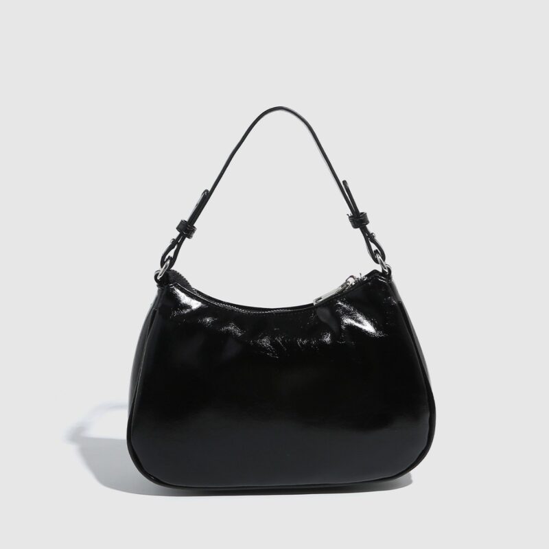Women’s Rivet PU Leather Bucket Shoulder Bag – Y2K Retro Large Capacity Handbag - Image 4