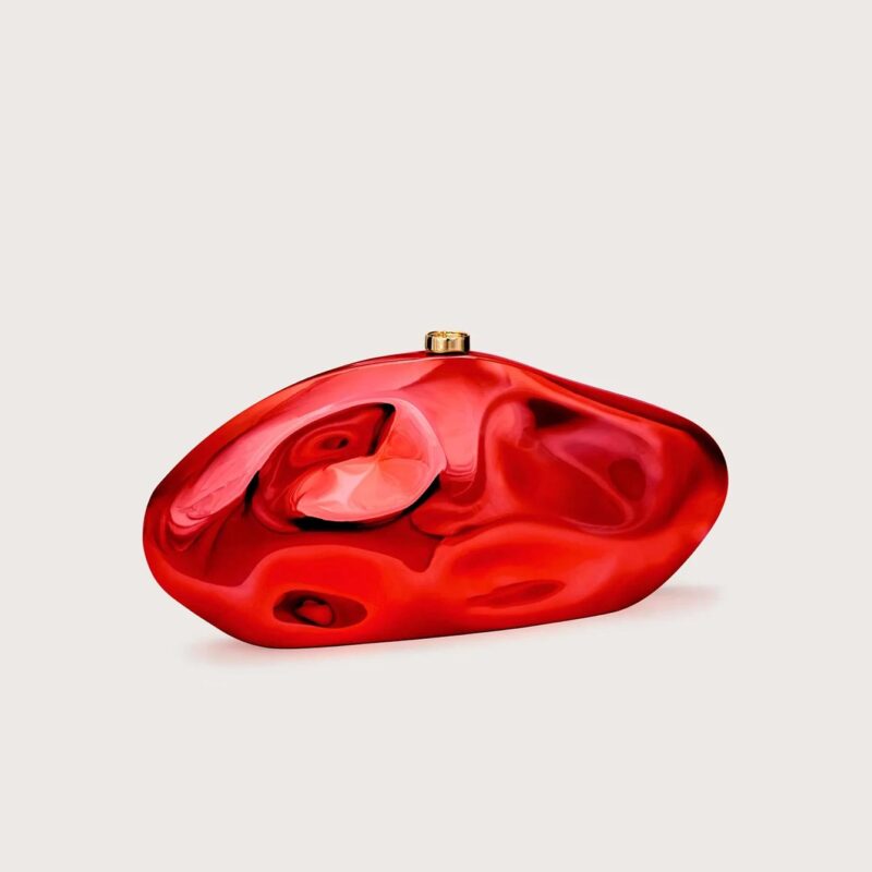 Elegant Acrylic Stone Clutch – Unique Party & Wedding Shoulder Bag - Image 6