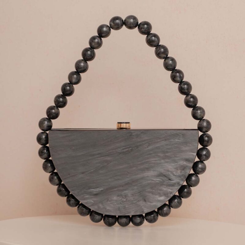 Luxury Acrylic Egg Shell Clutch Bag - Image 5