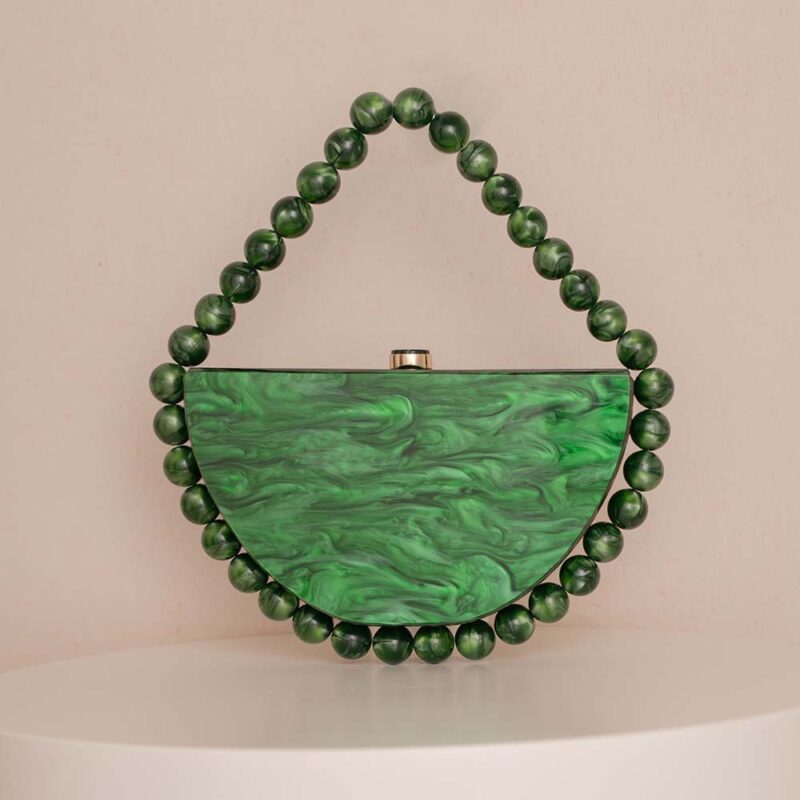 Luxury Acrylic Egg Shell Clutch Bag - Image 4