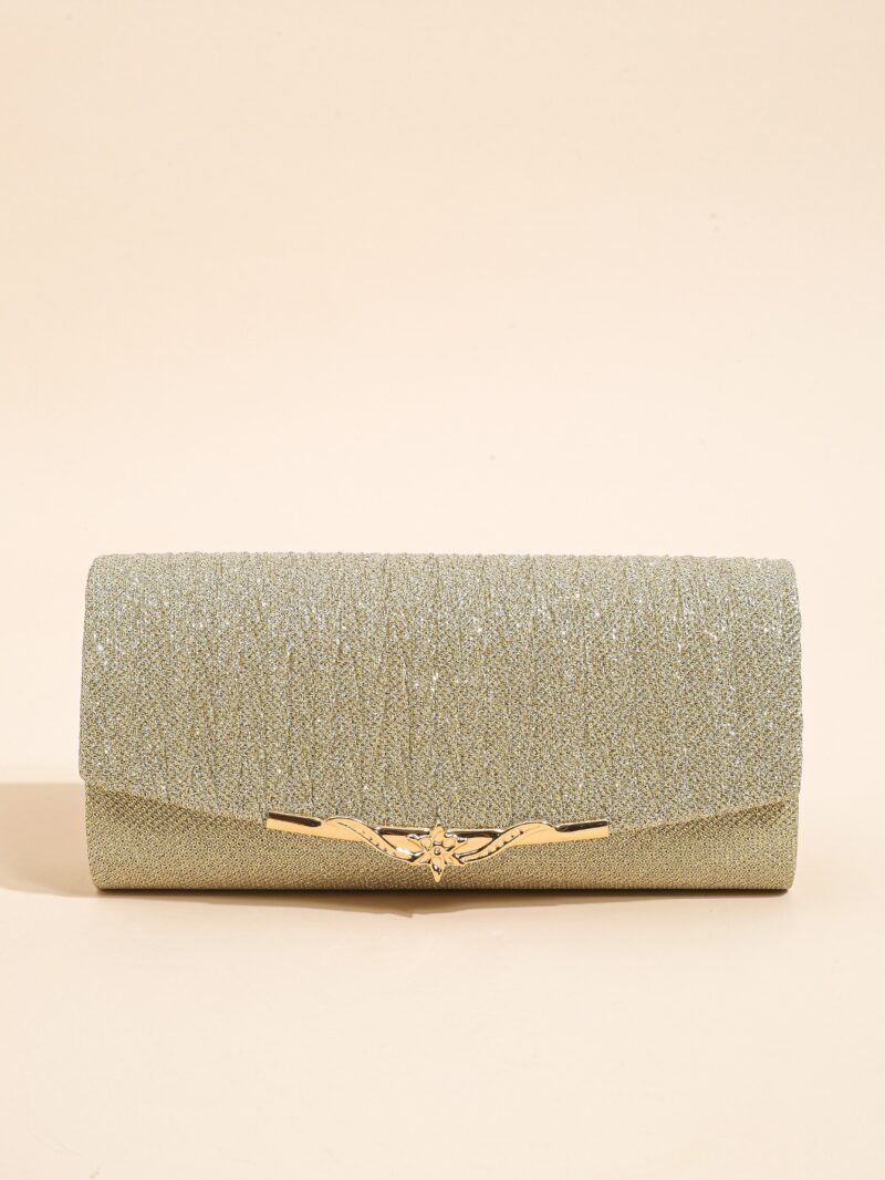 Glitter Evening Clutch Purse for Women – Detachable Chain Handbag for Weddings & Parties - Image 5
