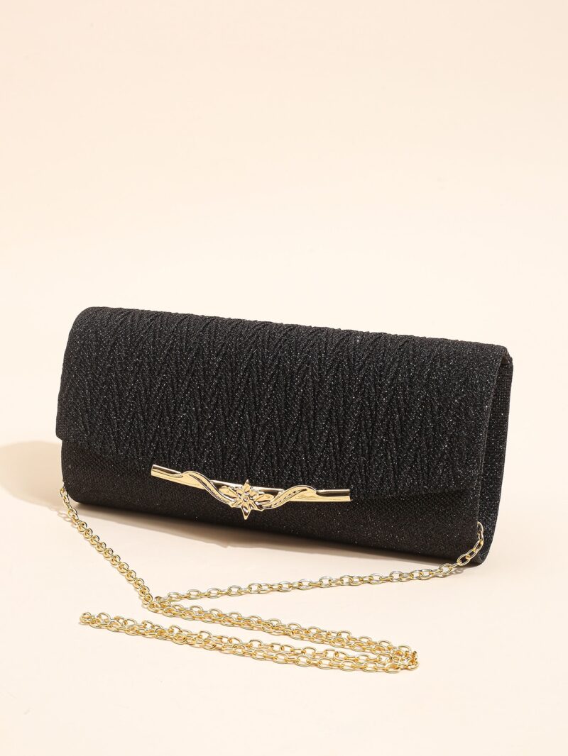 Glitter Evening Clutch Purse for Women – Detachable Chain Handbag for Weddings & Parties - Image 7