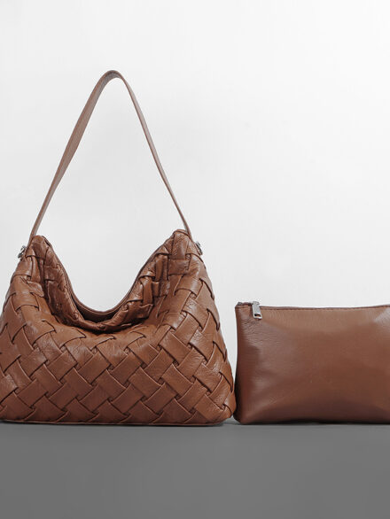 Luxury Women's Soft Bucket Hobo Bag - High Quality Designer Shoulder Bag