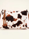 Chic Cow Print Crossbody Bag for Women