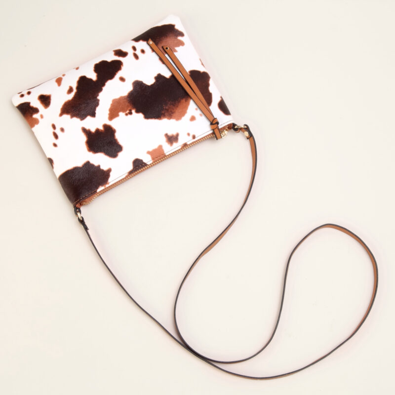 Chic Cow Print Crossbody Bag for Women - Image 4
