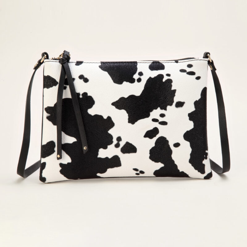 Chic Cow Print Crossbody Bag for Women - Image 3