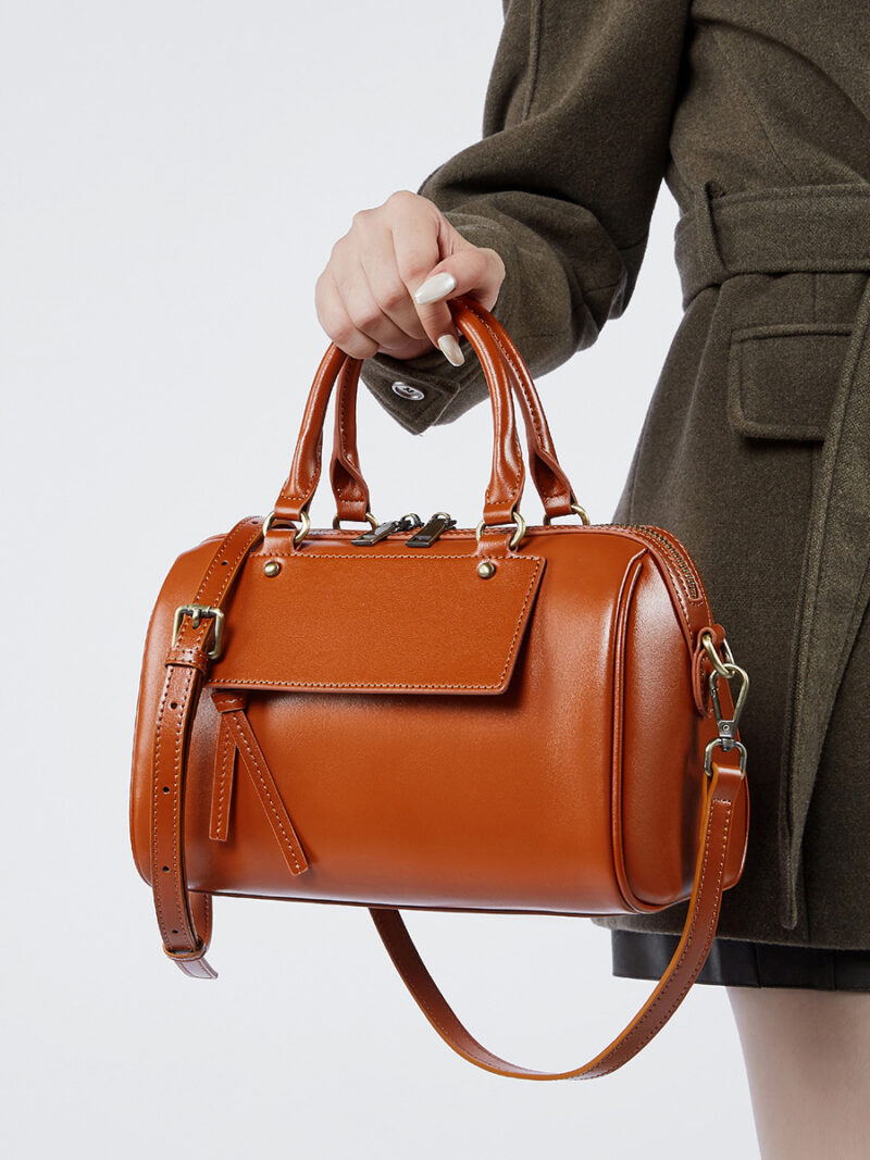 Genuine Leather Pillow Crossbody Bag for Women - Image 5