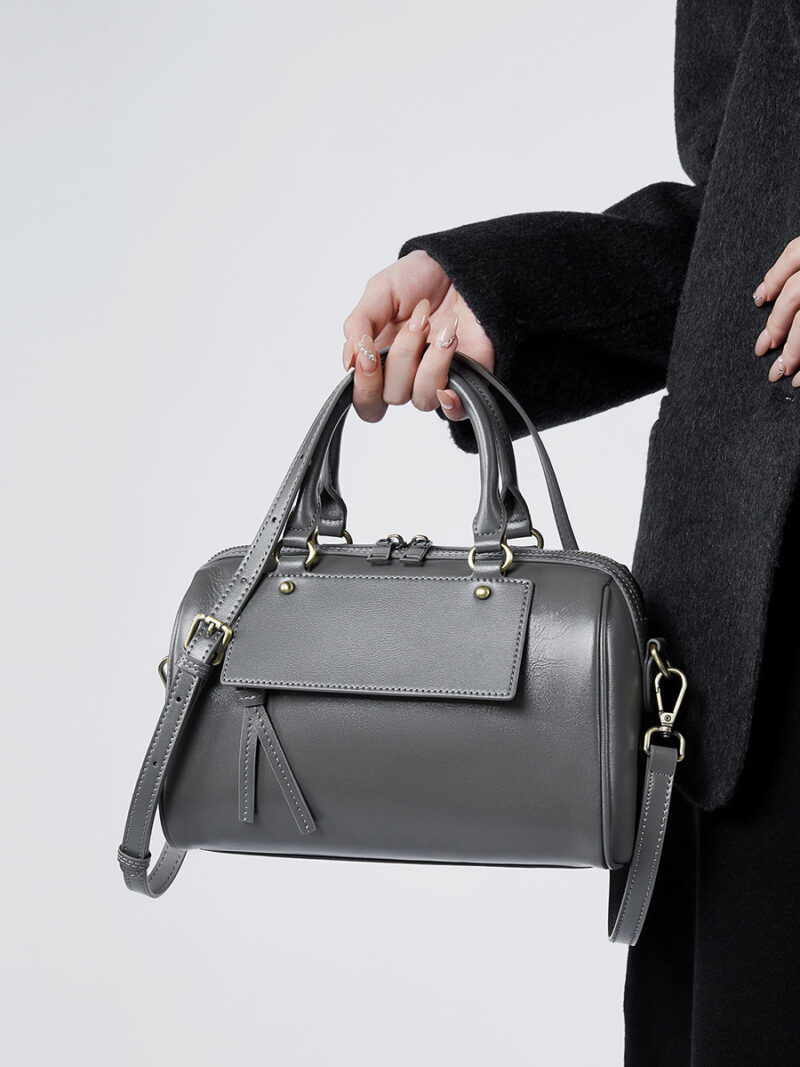 Genuine Leather Pillow Crossbody Bag for Women - Image 3