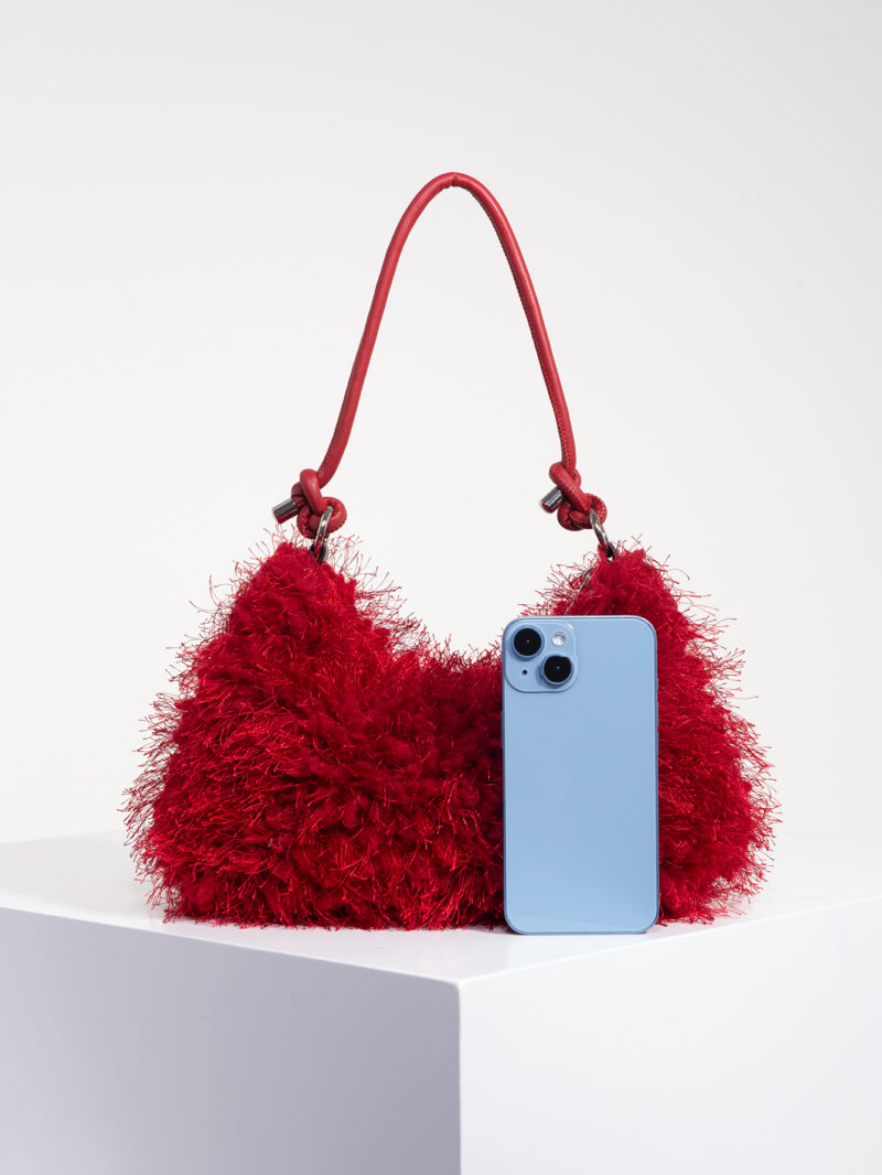 Y2K Burgundy Shoulder Bag - Image 4