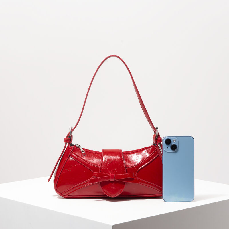Elegant Faux Leather Shoulder Tote - Image 3