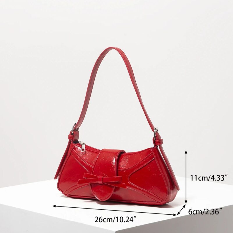 Elegant Faux Leather Shoulder Tote - Image 7