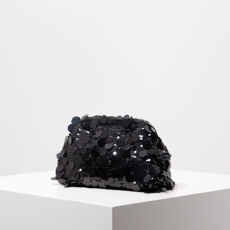 Sequined Kiss Lock Clutch - Image 5