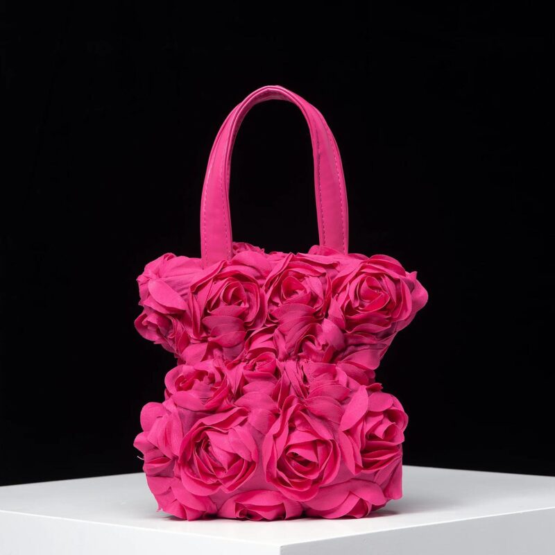Elegant Mini Rose Flower Handbag