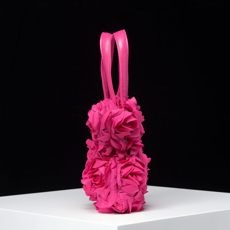 Elegant Mini Rose Flower Handbag - Image 6