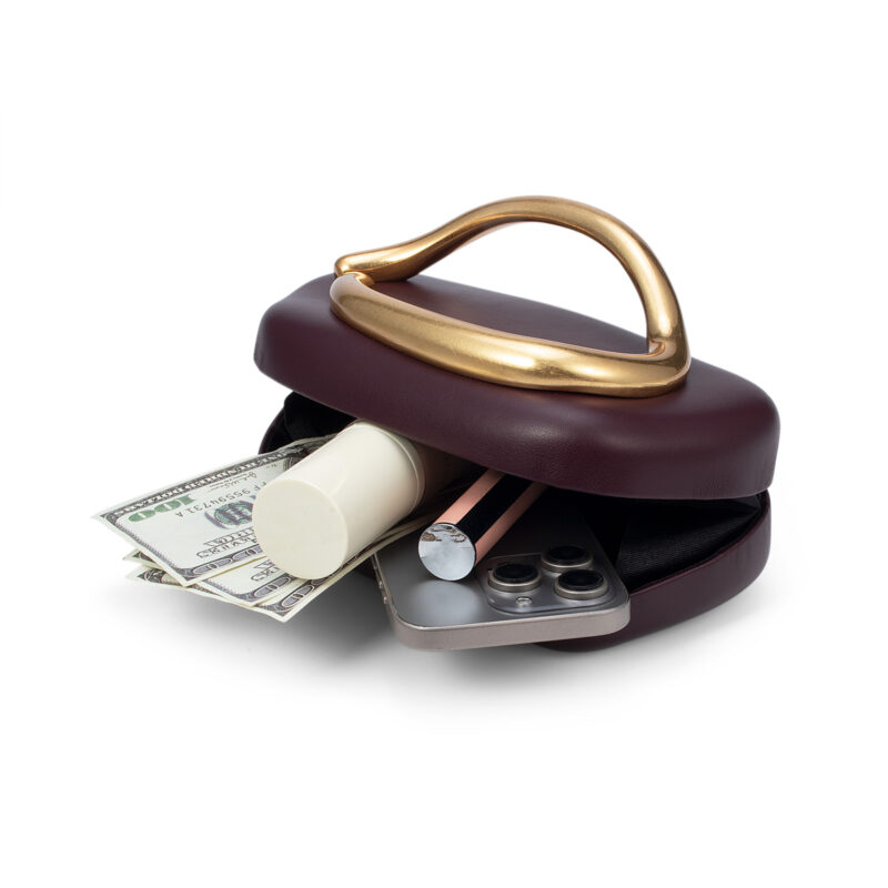 Luxury PU Leather Box Clutch Crossbody Shoulder Bag - Image 6