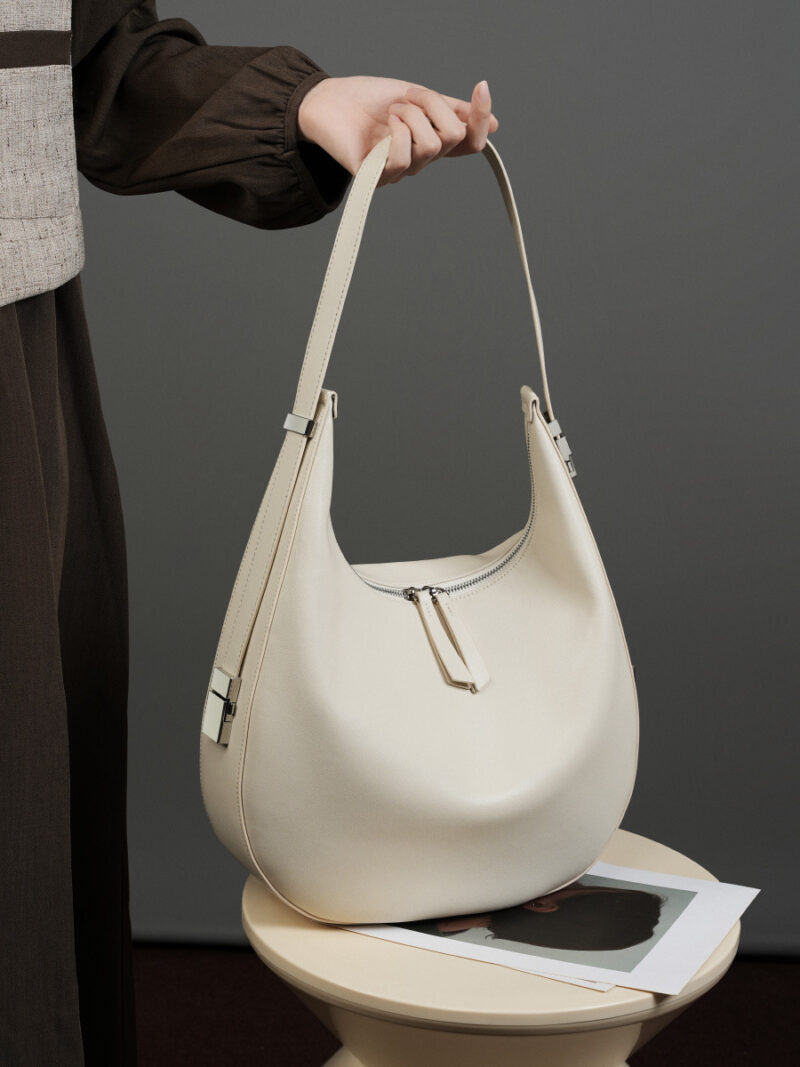 Genuine Leather Women's Shoulder & Crossbody Bucket Bag - Image 4