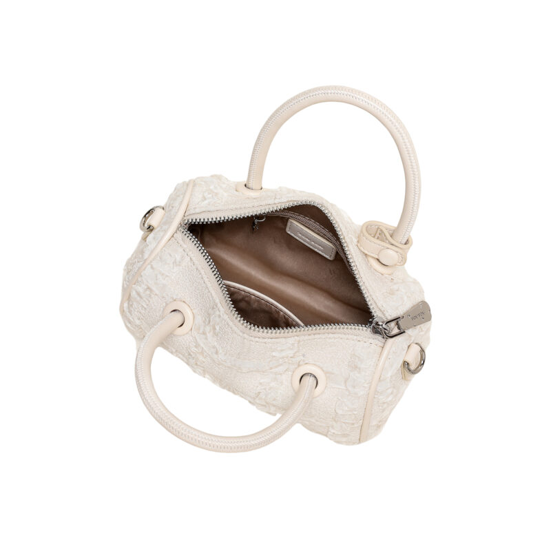 Chic Mini Boston Bowling Handbag with Adjustable Strap – Cute Holiday Purse - Image 5