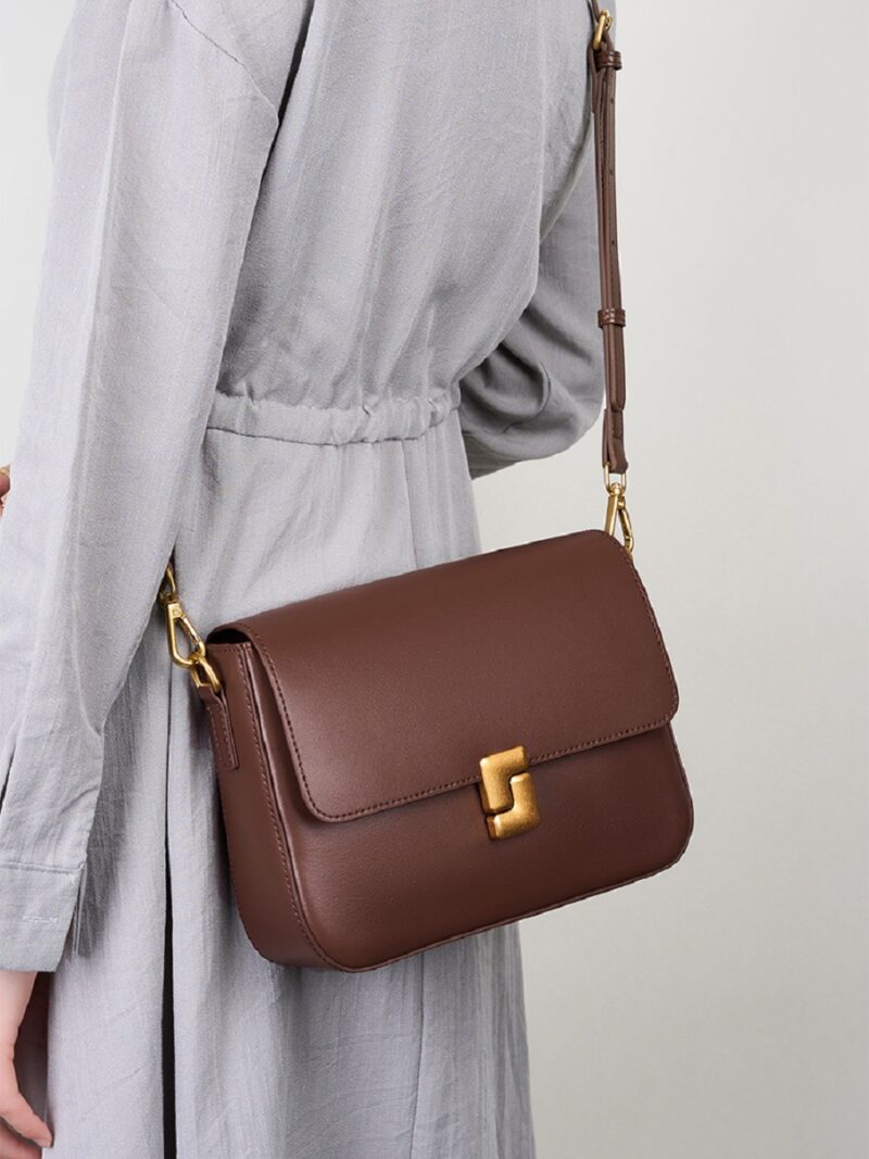 Genuine Leather Small Shoulder Bag for Women – Stylish Crossbody Satchel - Image 4