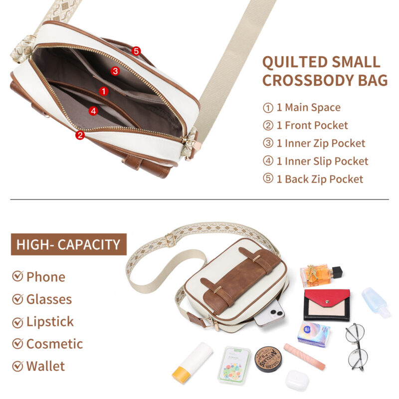 Retro PU Leather Women's Crossbody Shoulder Bag - Image 5
