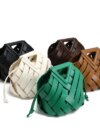 Women's Woven Hollow Out Crossbody Bucket Bag – Lightweight & Versatile