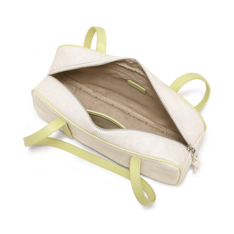 Elegant Boston-Style Canvas Shoulder Bag with Chic Pendant - Image 7