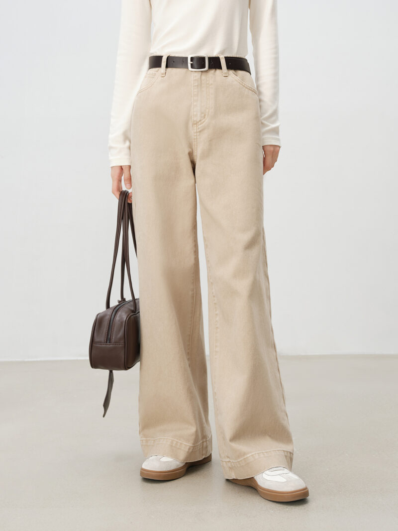 Petite High Waist Straight Leg Jeans for Women - Image 4