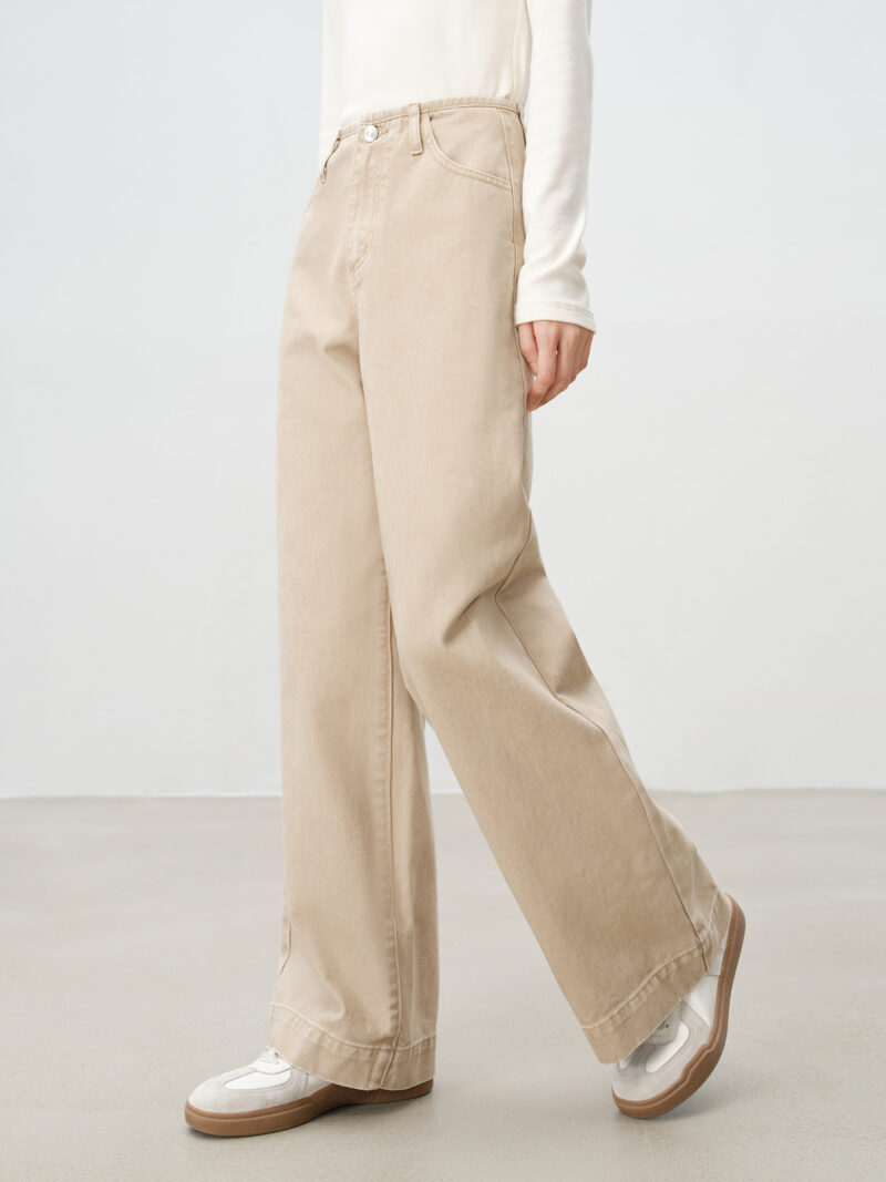 Petite High Waist Straight Leg Jeans for Women - Image 3