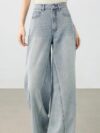Women's High-Waist Straight Cotton Jeans
