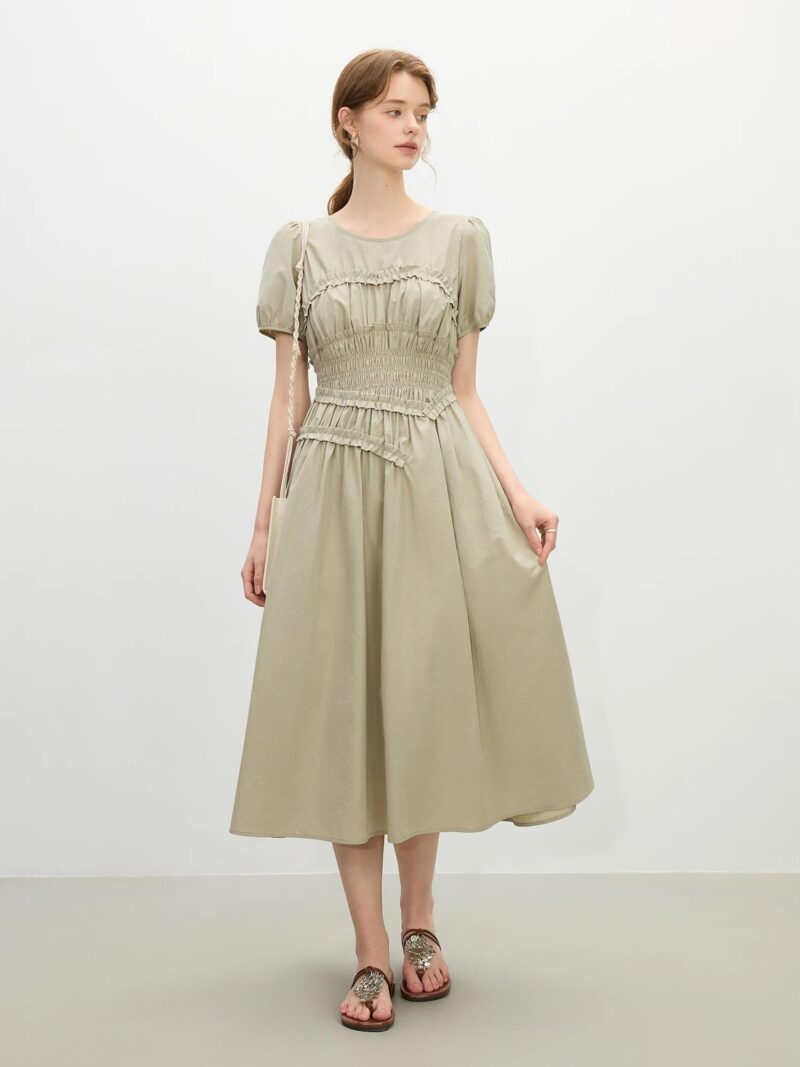 French Elegant Slim Midi Dress for Women - Image 3