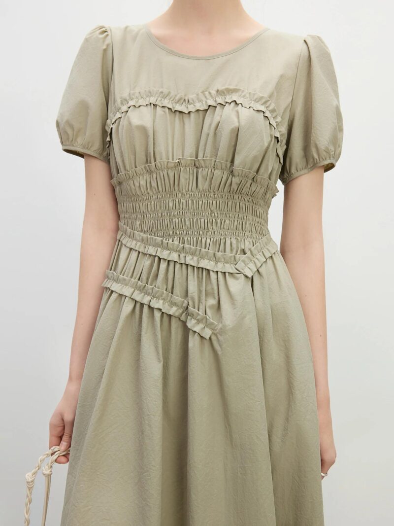 French Elegant Slim Midi Dress for Women - Image 5