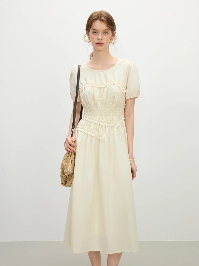 French Elegant Slim Midi Dress for Women - Image 4