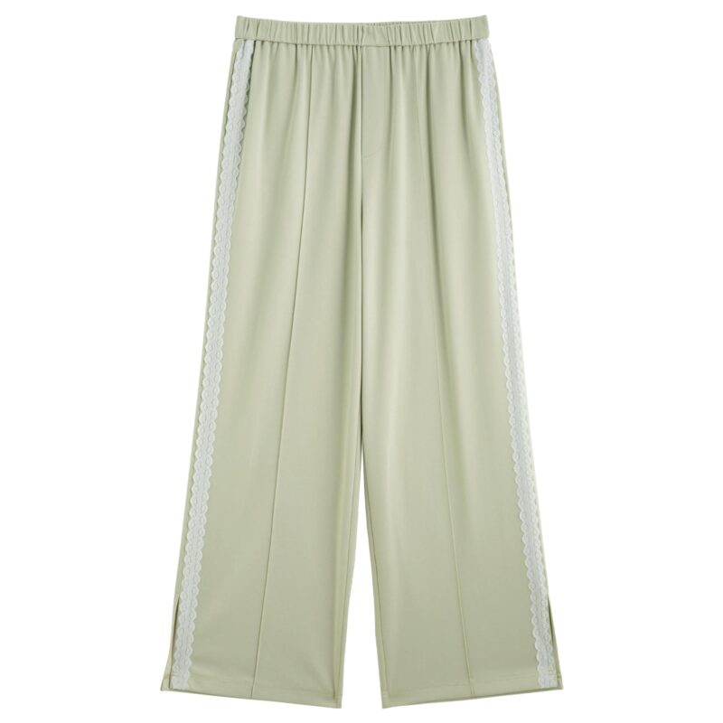 Summer Women's Lace-Trimmed Acetate Pants