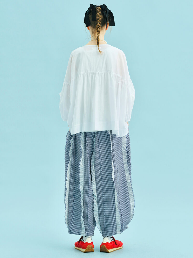 Summer Wide Leg Checkered Lace Pants for Women - Image 3