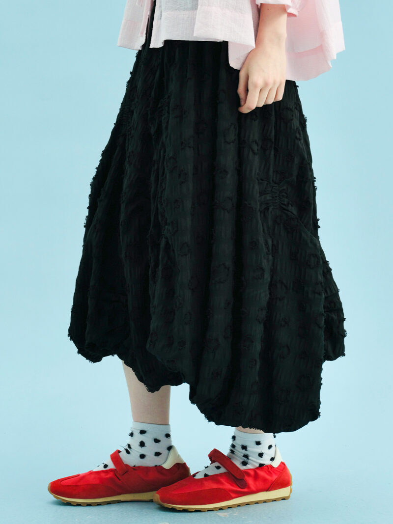 Women's Artistic Floral Cut A-Line Skirt - Image 6