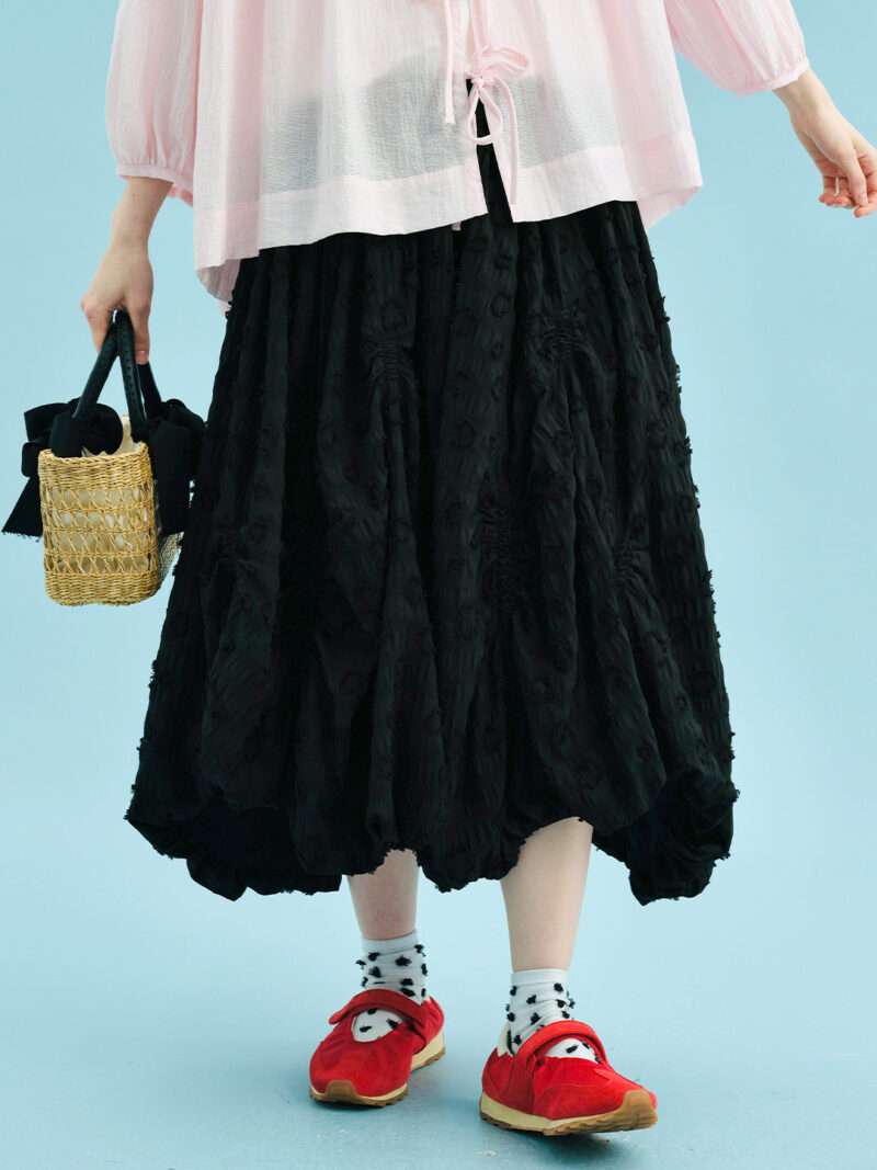 Women's Artistic Floral Cut A-Line Skirt - Image 2