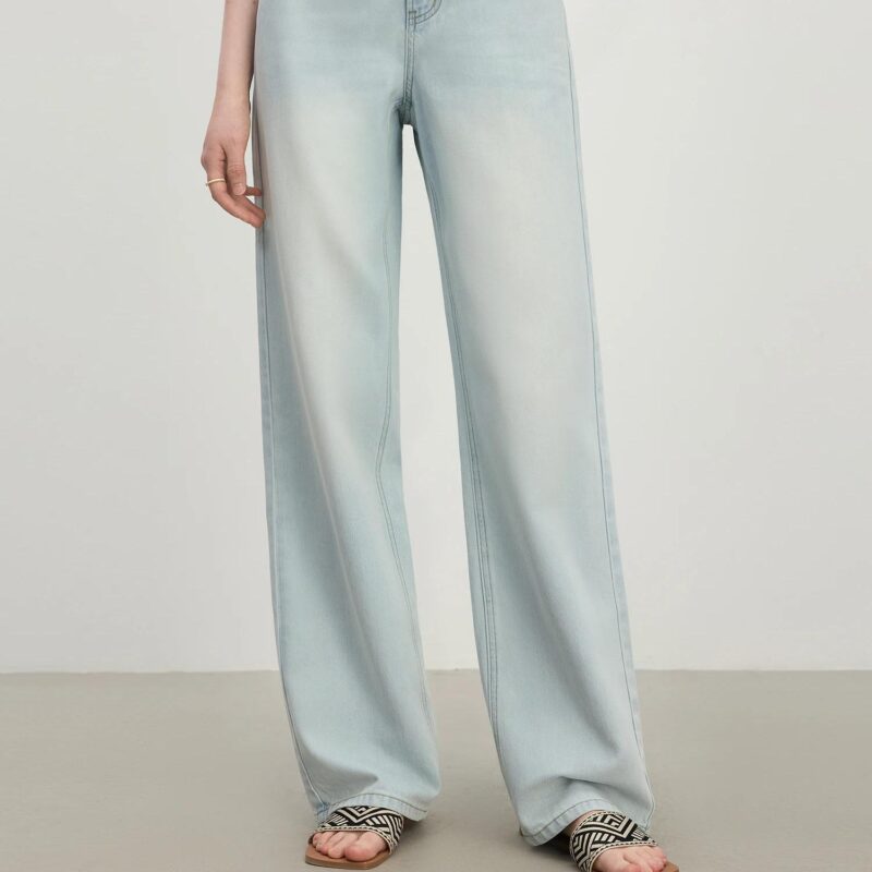 High Waist Minimalist Skinny Jeans – Lightweight Summer Casual Denim