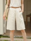 Women's High Waist Linen Shorts – Casual Summer Streetwear