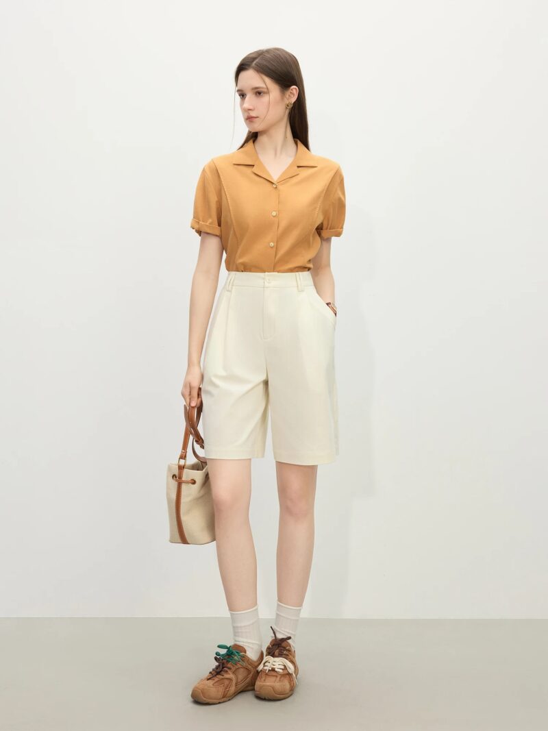 High-Waisted Retro Commuter Shorts for Women - Image 6