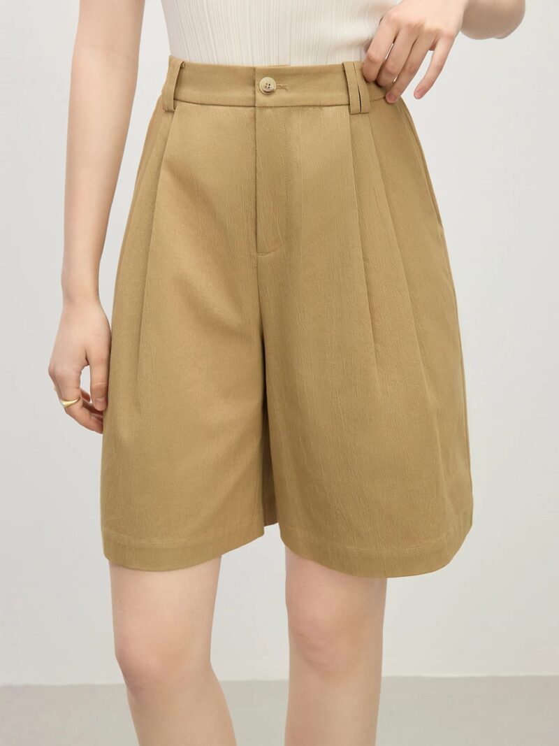 High-Waisted Retro Commuter Shorts for Women - Image 2