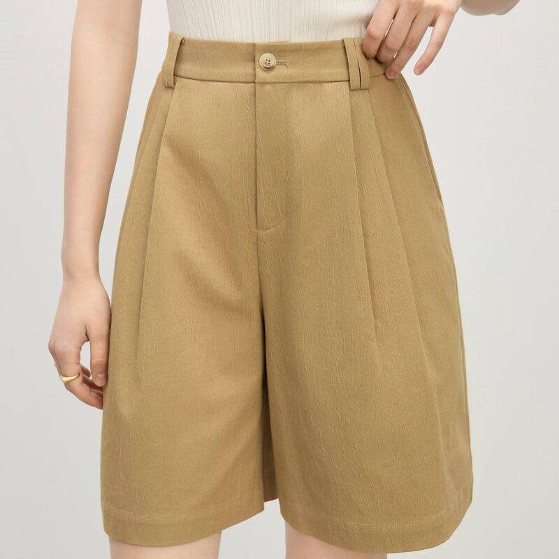 High-Waisted Retro Commuter Shorts for Women