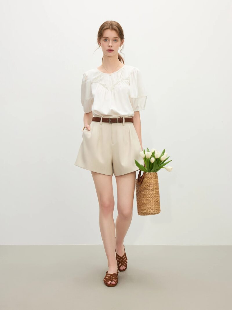 Summer Women's Architectural Silhouette Bloomer Shorts - Image 4