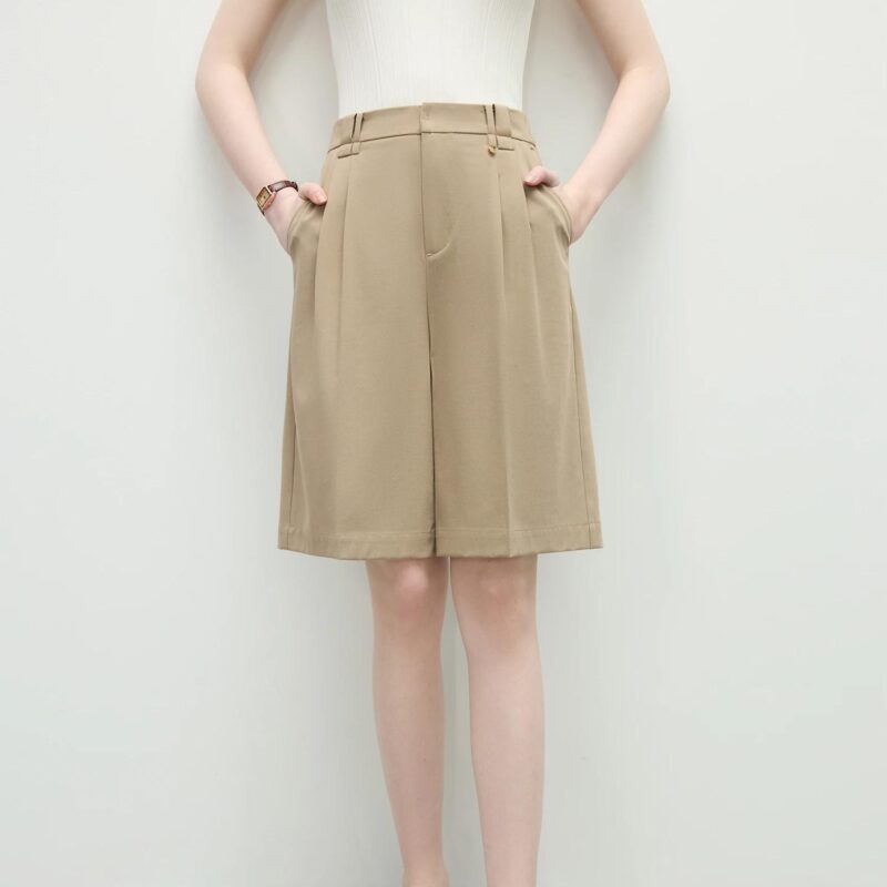 Minimalist Bermuda Shorts for Women