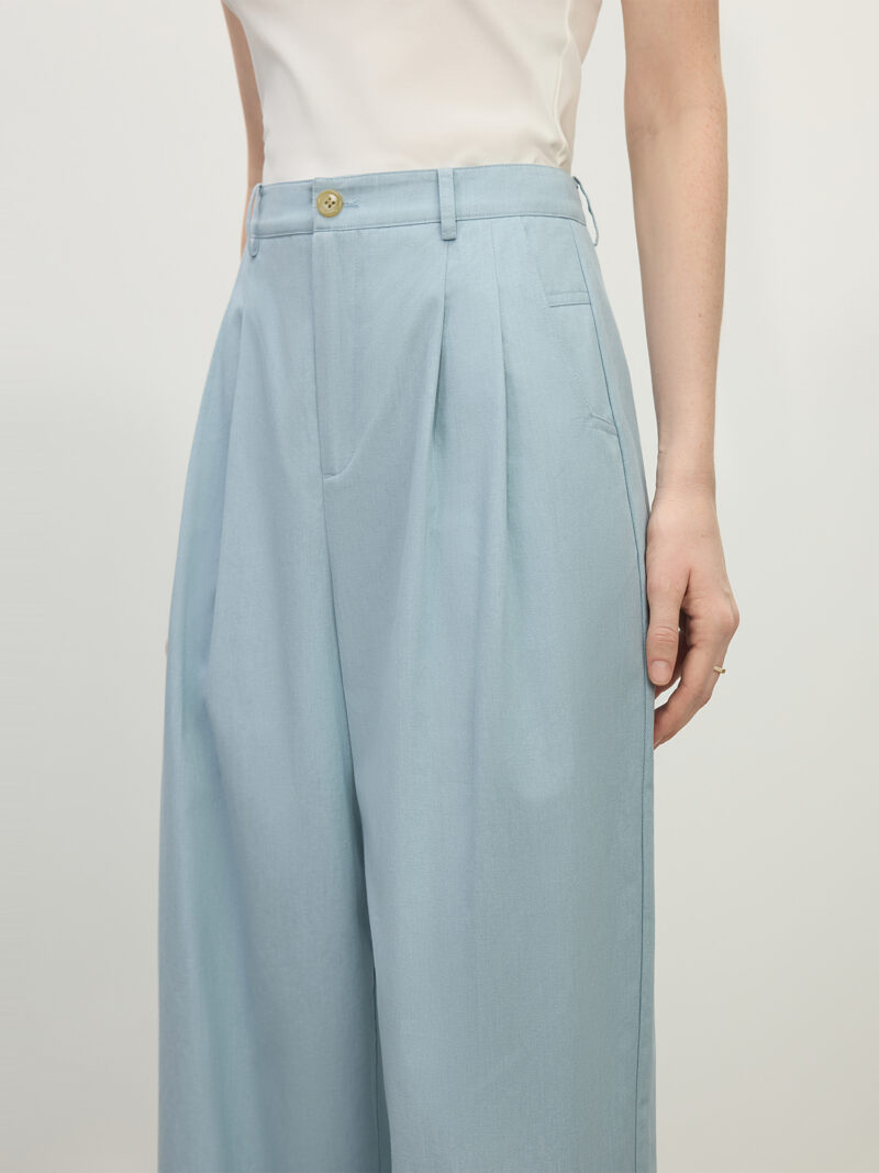 Women’s High Waist Cotton Cropped Pants - Image 4