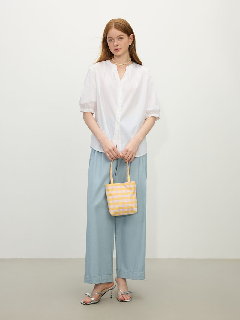 Women’s High Waist Cotton Cropped Pants - Image 5