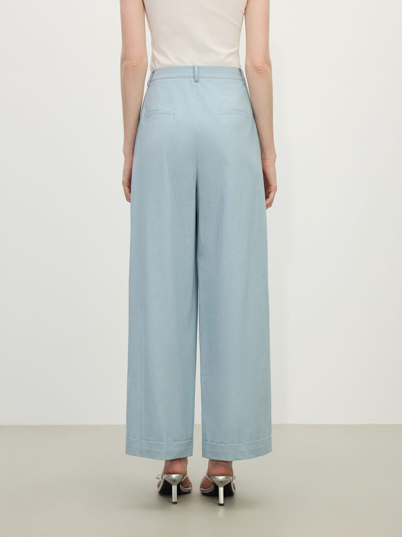 Women’s High Waist Cotton Cropped Pants - Image 3