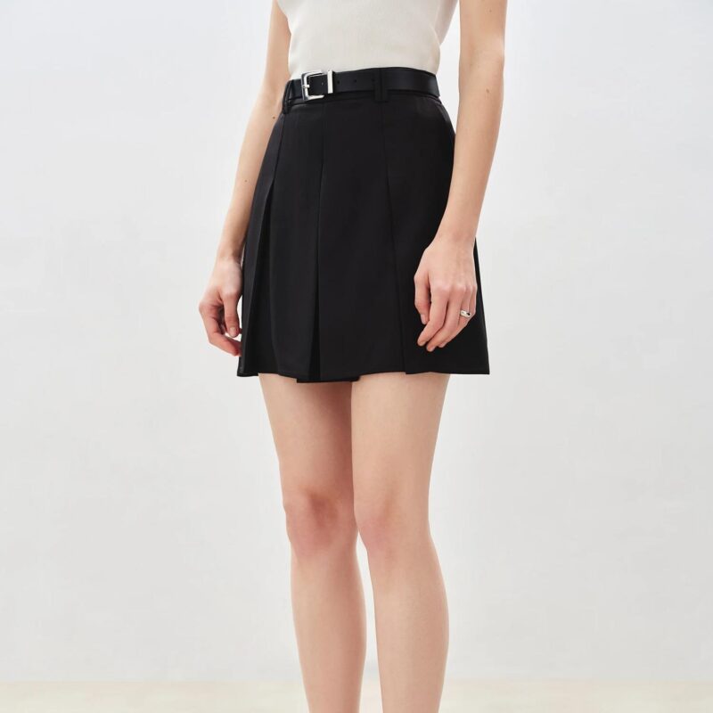 High Waist Minimalist Skort for Women – Summer Casual Slim Fit