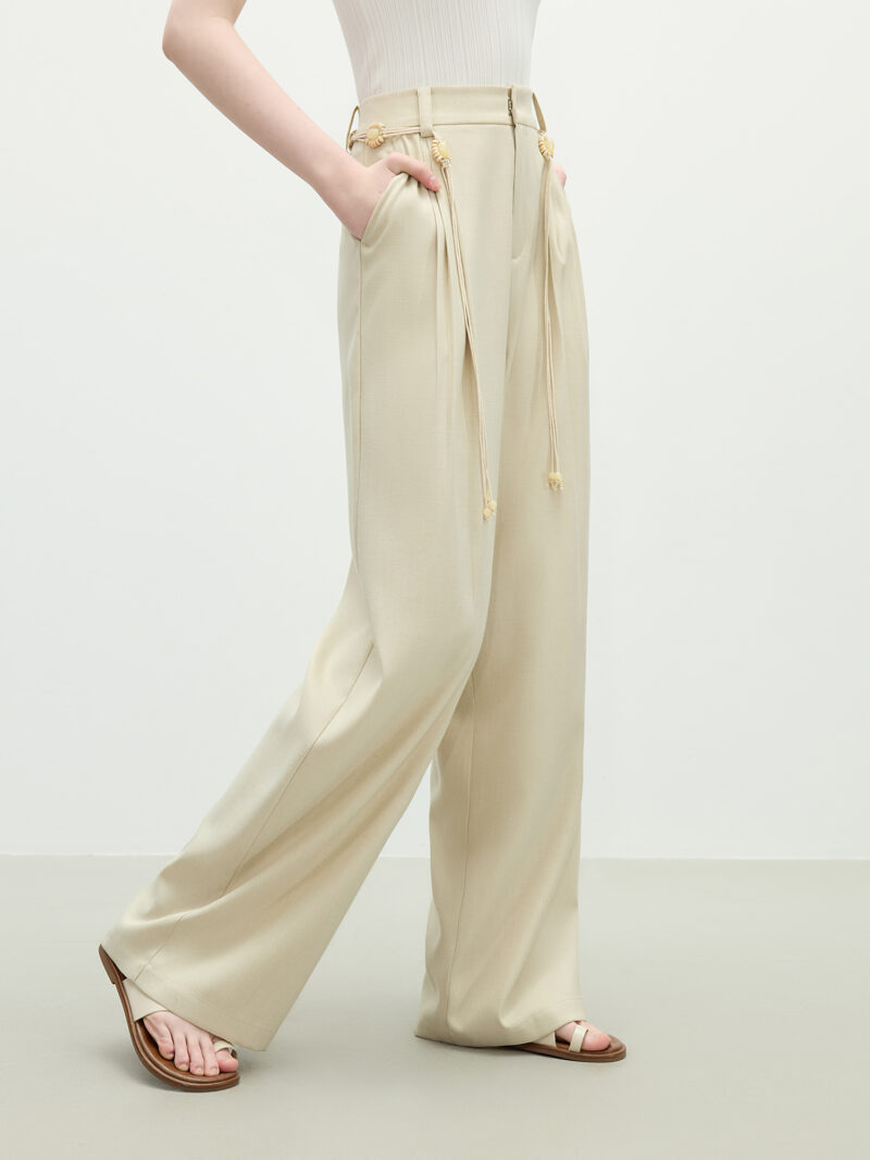 High Waist Wide Leg Casual Pants for Women - Image 3
